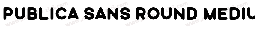 Publica Sans Round Medium字体转换
